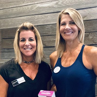 Chiropractor Jupiter FL Denise Carlstrom With Team Member